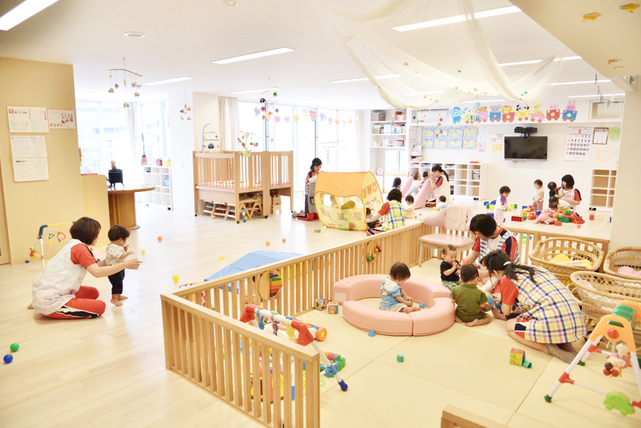 登園後、自由遊び!