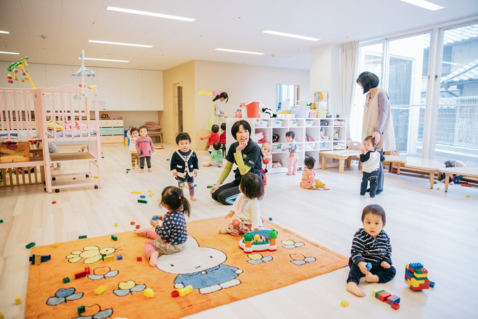 登園後、自由遊び!