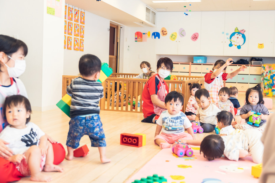 登園後、自由遊び！